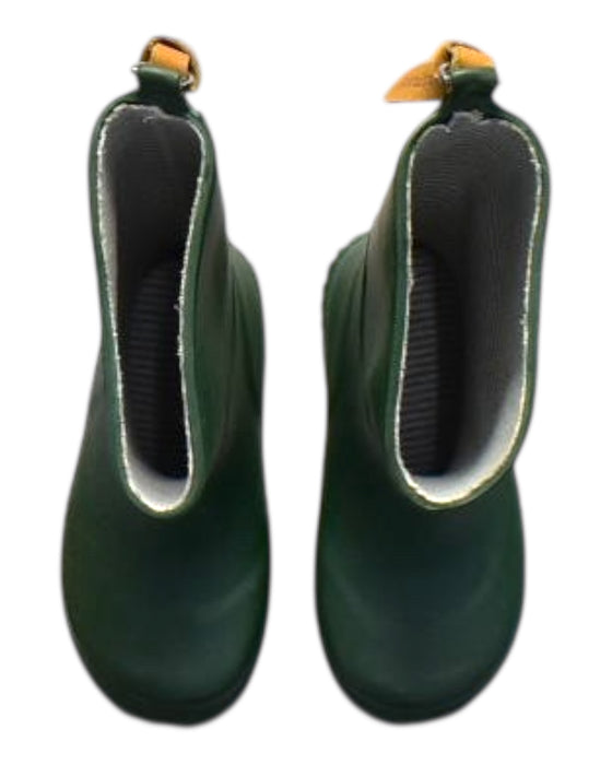 A Green Rain Boots from Bisgaard in size 4T for boy. (Back View)