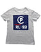 A Grey Short Sleeve T Shirts from Ralph Lauren in size 7Y for boy. (Front View)