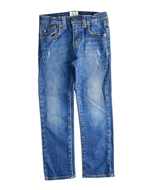 A Blue Jeans from Armani in size 5T for boy. (Front View)