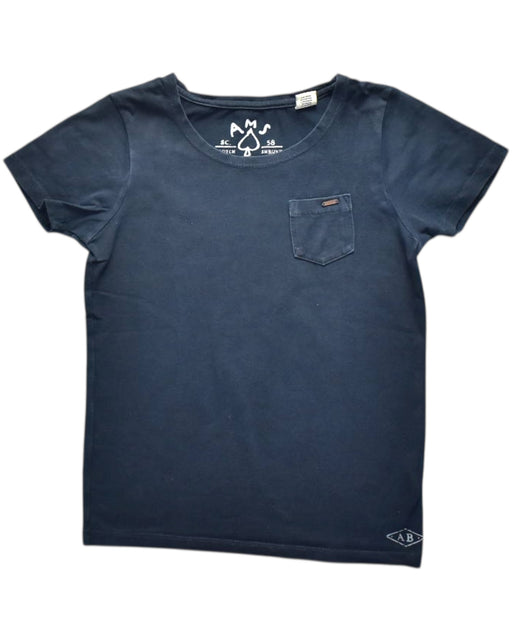 A Navy Short Sleeve T Shirts from Scotch Shrunk in size 6T for boy. (Front View)