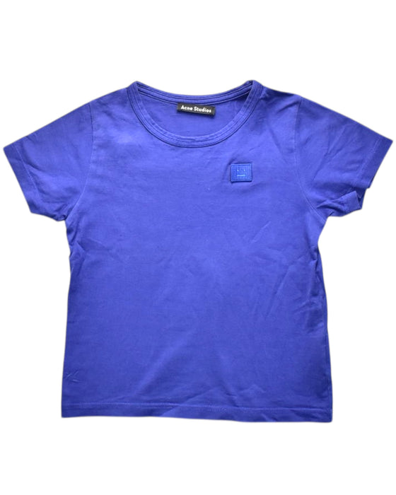 A Blue Short Sleeve T Shirts from Acne Studios in size 6T for boy. (Front View)