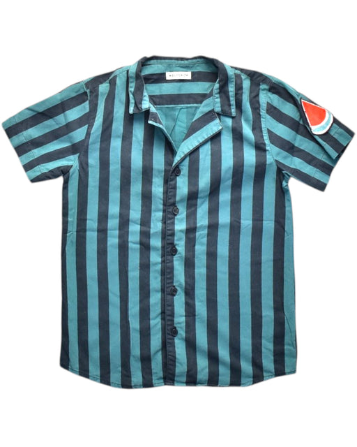 A Teal Short Sleeve Shirts from Wolf & Rita in size 8Y for boy. (Front View)