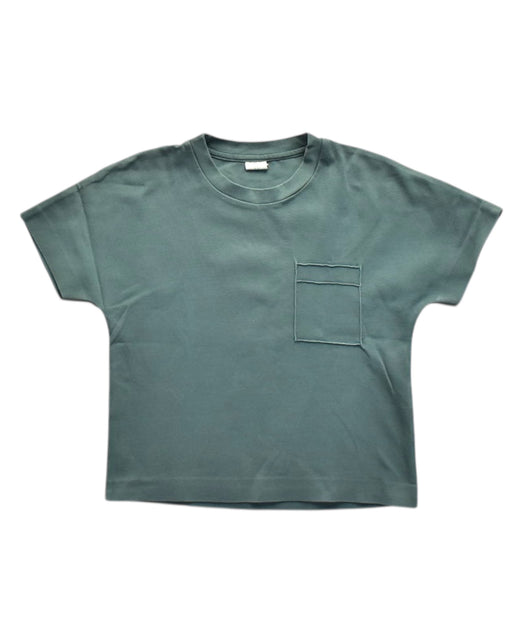 A Green Short Sleeve T Shirts from In Good Company in size 5T for boy. (Front View)