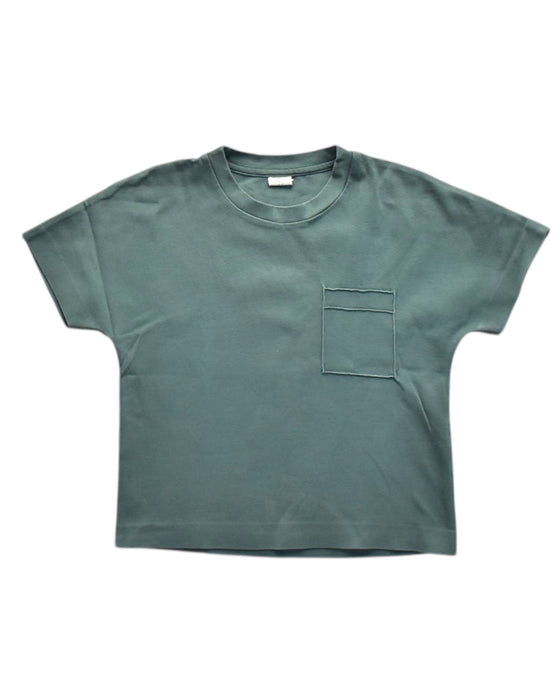 A Green Short Sleeve T Shirts from In Good Company in size 5T for boy. (Front View)
