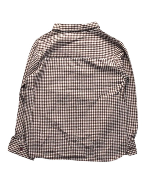 A Brown Long Sleeve Shirts from Caramel Baby & Child in size 6T for boy. (Back View)