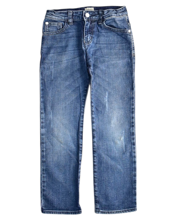 A Blue Jeans from Armani in size 6T for boy. (Front View)