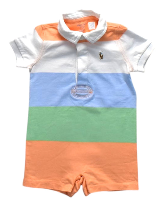 A Multicolour Short Sleeve Rompers from Ralph Lauren in size 3-6M for boy. (Front View)