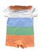 A Multicolour Short Sleeve Rompers from Ralph Lauren in size 3-6M for boy. (Back View)