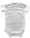 A White Short Sleeve Bodysuits from Shears in size 0-3M for boy. (Back View)