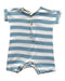 A Blue Short Sleeve Rompers from Mothercare in size 0-3M for boy. (Front View)