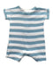 A Blue Short Sleeve Rompers from Mothercare in size 0-3M for boy. (Back View)