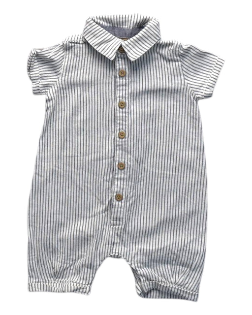 A Grey Short Sleeve Rompers from Mamas & Papas in size 0-3M for boy. (Front View)