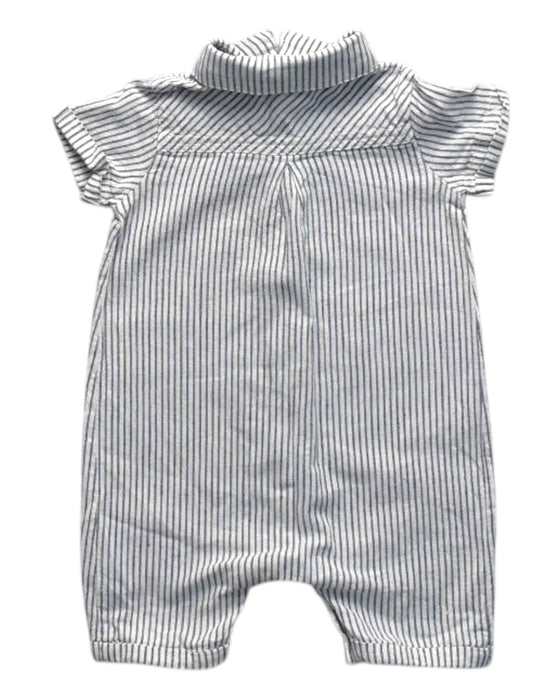 A Grey Short Sleeve Rompers from Mamas & Papas in size 0-3M for boy. (Back View)