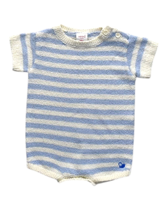 A  Short Sleeve Bodysuits from Seed in size 0-3M for boy. (Front View)