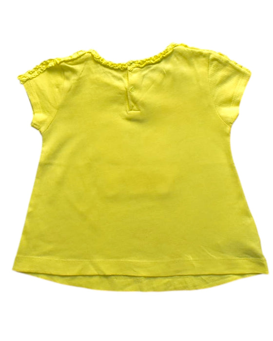 A Yellow Short Sleeve Tops from Mayoral in size 18-24M for girl. (Back View)