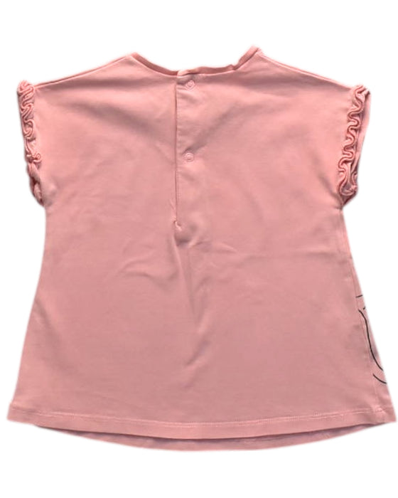 A Pink Short Sleeve Tops from Mayoral in size 12-18M for girl. (Back View)