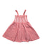 A Red Sleeveless Dresses from mini KLARRA in size 3T for girl. (Front View)