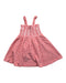 A Red Sleeveless Dresses from mini KLARRA in size 3T for girl. (Back View)