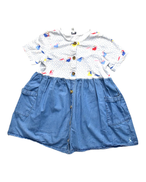 A Multicolour Short Sleeve Dresses from Joules in size 6T for girl. (Front View)