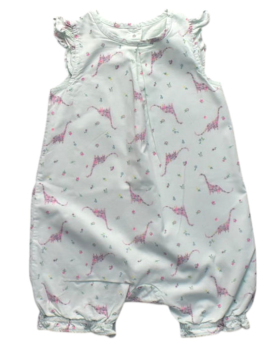A White Sleeveless Rompers from Mothercare in size 6-12M for girl. (Front View)