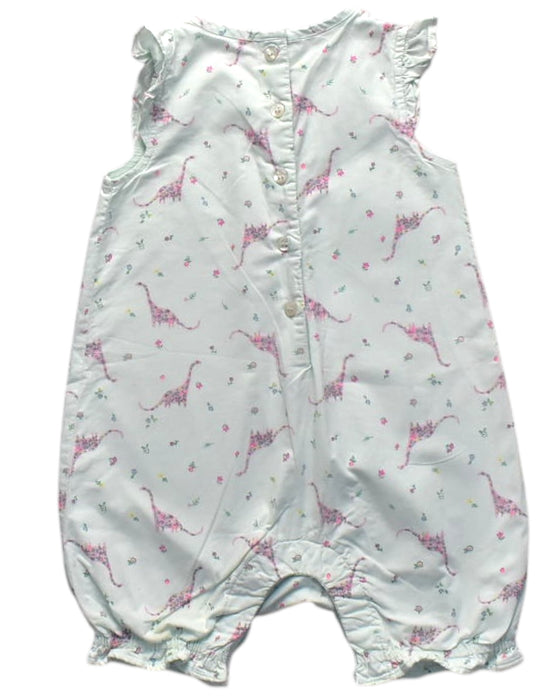 A White Sleeveless Rompers from Mothercare in size 6-12M for girl. (Back View)