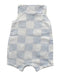 A Blue Sleeveless Rompers from Mothercare in size 3-6M for boy. (Back View)