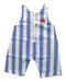 A Blue Sleeveless Rompers from Seed in size 0-3M for boy. (Front View)