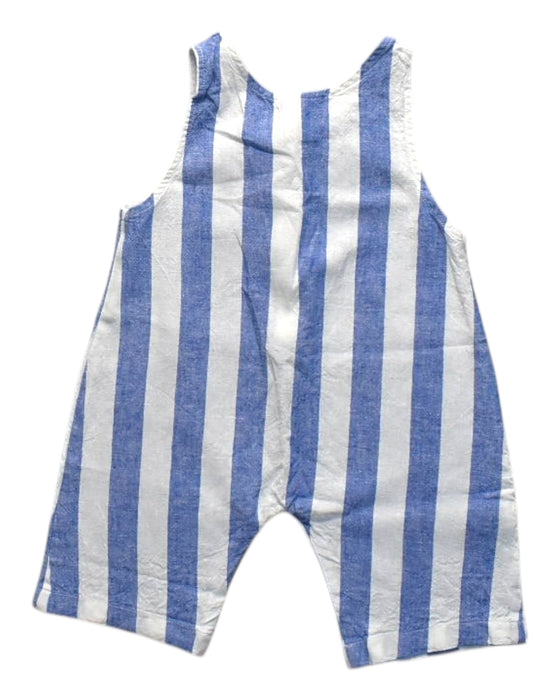 A Blue Sleeveless Rompers from Seed in size 0-3M for boy. (Back View)