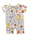 A Multicolour Short Sleeve Rompers from Elly in size 0-3M for girl. (Front View)