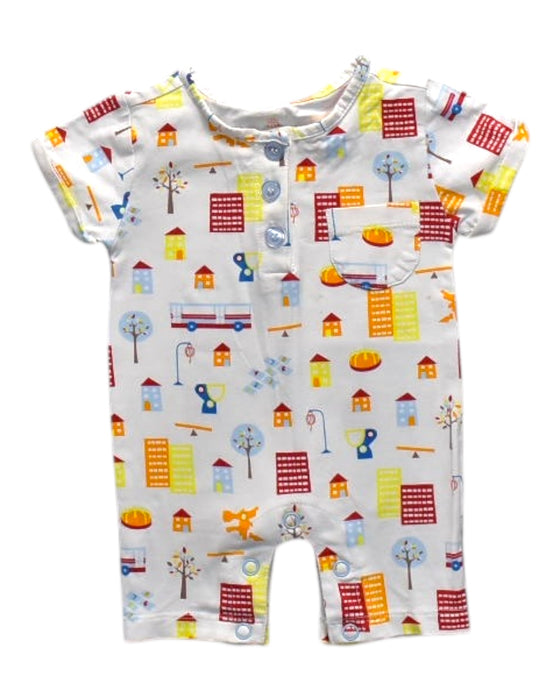 A Multicolour Short Sleeve Rompers from Elly in size 0-3M for girl. (Front View)