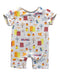 A Multicolour Short Sleeve Rompers from Elly in size 0-3M for girl. (Back View)