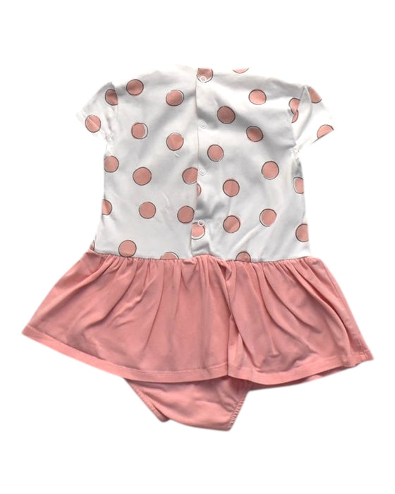 A Pink Sleeveless Rompers from Mayoral in size 12-18M for girl. (Back View)