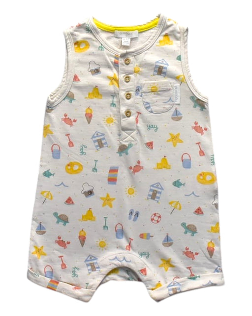 A Multicolour Sleeveless Rompers from Purebaby in size 6-12M for boy. (Front View)