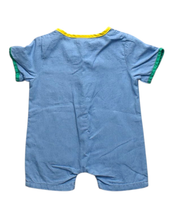 A Multicolour Short Sleeve Rompers from Seed in size 3-6M for boy. (Back View)