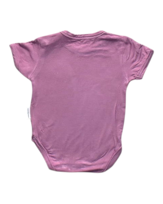 A Pink Short Sleeve Bodysuits from Raph and Remy in size 0-3M for girl. (Back View)