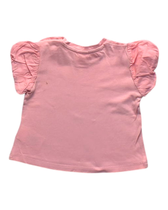 A Pink Short Sleeve Tops from Seed in size 3-6M for girl. (Back View)