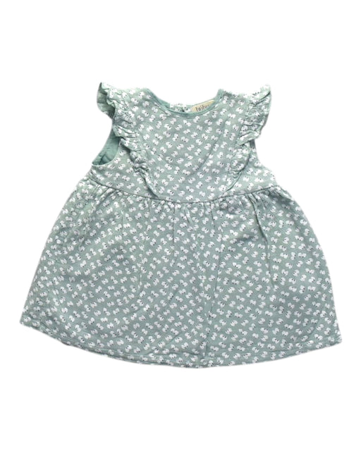 A Green Sleeveless Dresses from Buho in size 3-6M for girl. (Front View)