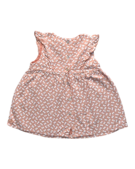 A Peach Sleeveless Dresses from Buho in size 3-6M for girl. (Back View)