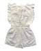 A White Sleeveless Rompers from Our Mini Nature in size 2T for girl. (Back View)