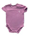 A Pink Short Sleeve Bodysuits from Raph and Remy in size 0-3M for girl. (Front View)