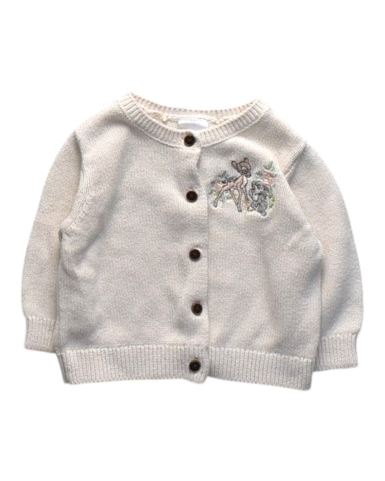A Ivory Cardigans from Disney Baby in size 0-3M for girl. (Front View)