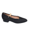A Black Flats from Bloch in size 6T for girl. (Front View)