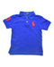 A Blue Short Sleeve Polos from Polo Ralph Lauren in size 3T for boy. (Front View)