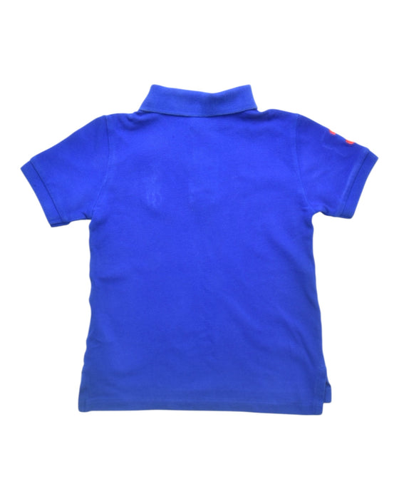 A Blue Short Sleeve Polos from Polo Ralph Lauren in size 3T for boy. (Back View)