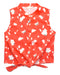 A Red Sleeveless Shirts from Elly in size 8Y for girl. (Front View)