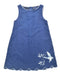 A Navy Sleeveless Dresses from Periwinkle in size 5T for girl. (Front View)