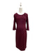 A Burgundy Long Sleeve Dresses from Seraphine in size Maternity-S for maternity. (Front View)