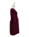 A Burgundy Long Sleeve Dresses from Seraphine in size Maternity-S for maternity. (Back View)