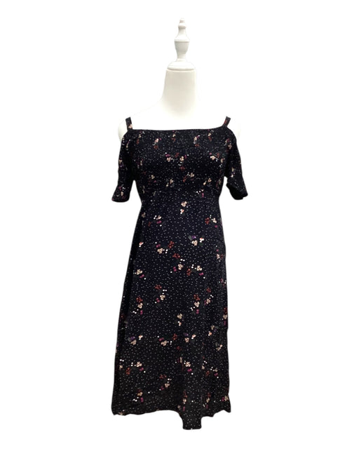 A Black Short Sleeve Dresses from Seraphine in size Maternity-XS for maternity. (Front View)