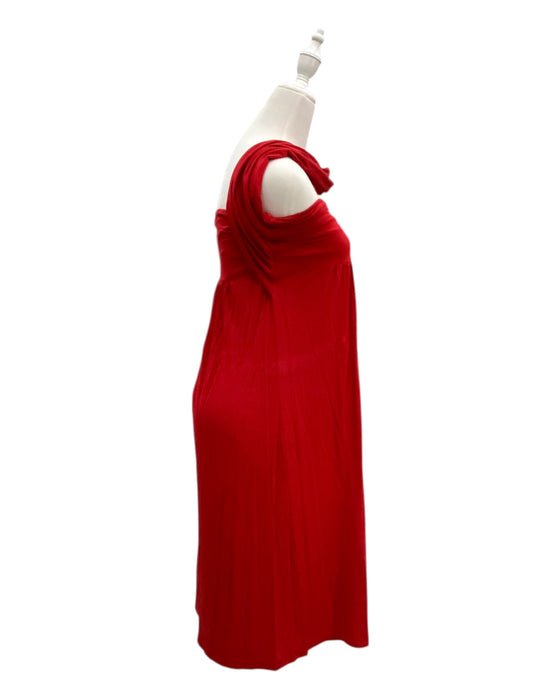 A Red Sleeveless Dresses from Dote in size Maternity-S for maternity. (Back View)